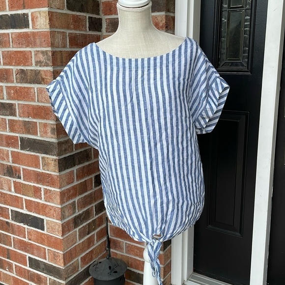 L.L Bean Signature Linen‎ Top - Picture 1 of 9